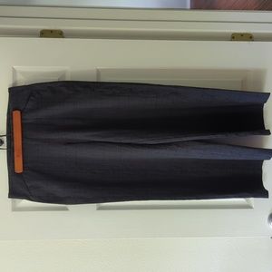 Old Navy Extra High Waist Wide Leg Trousers in Dark Blue Plaid size Large